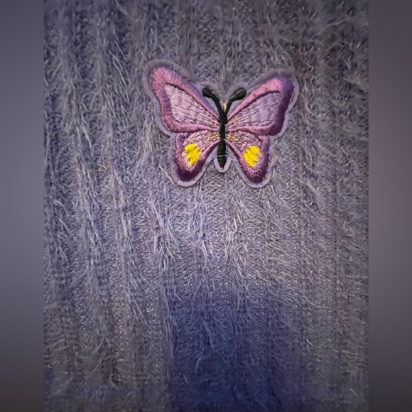 Y2K Inspired Fuzzy Butterfly Tank Small New - Picture 4 of 4